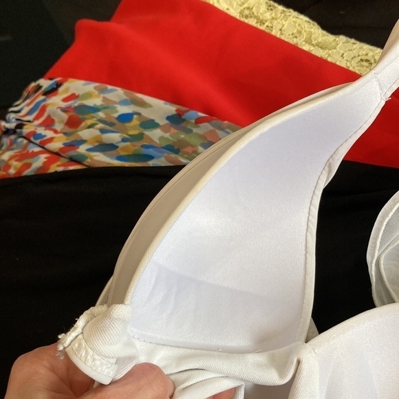 White Side Cut Outs One Piece Swim Suit - Picture 15 of 16